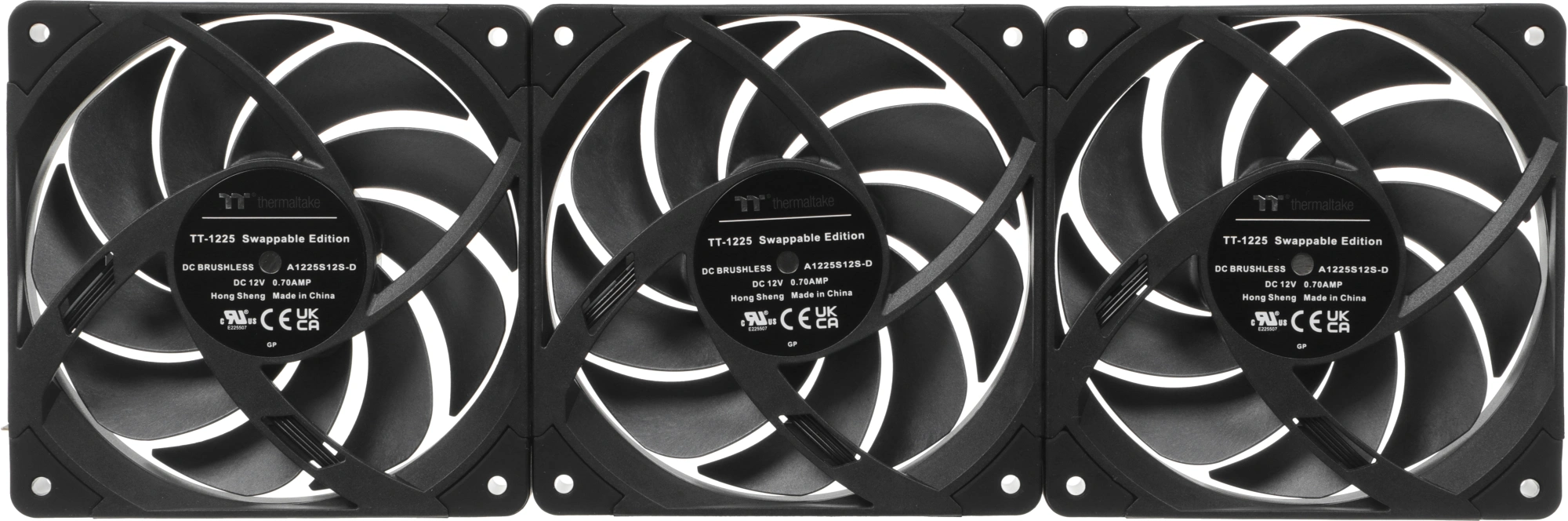 Вентилятор для корпуса Thermaltake Toughfan EX12 Pro Reverse 120х120x25 черный 4-pin 29.8дБ (упак.:3шт) (CL-F171-PL12BL-A) Ret — миниатюра 17