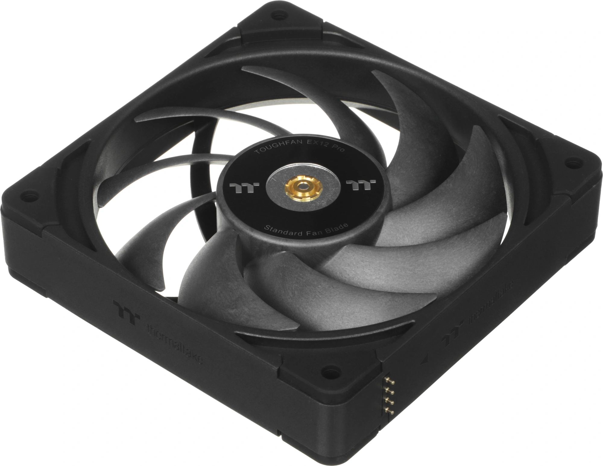 Вентилятор для корпуса Thermaltake Toughfan EX12 Pro Reverse 120х120x25 черный 4-pin 29.8дБ (упак.:3шт) (CL-F171-PL12BL-A) Ret — миниатюра 13