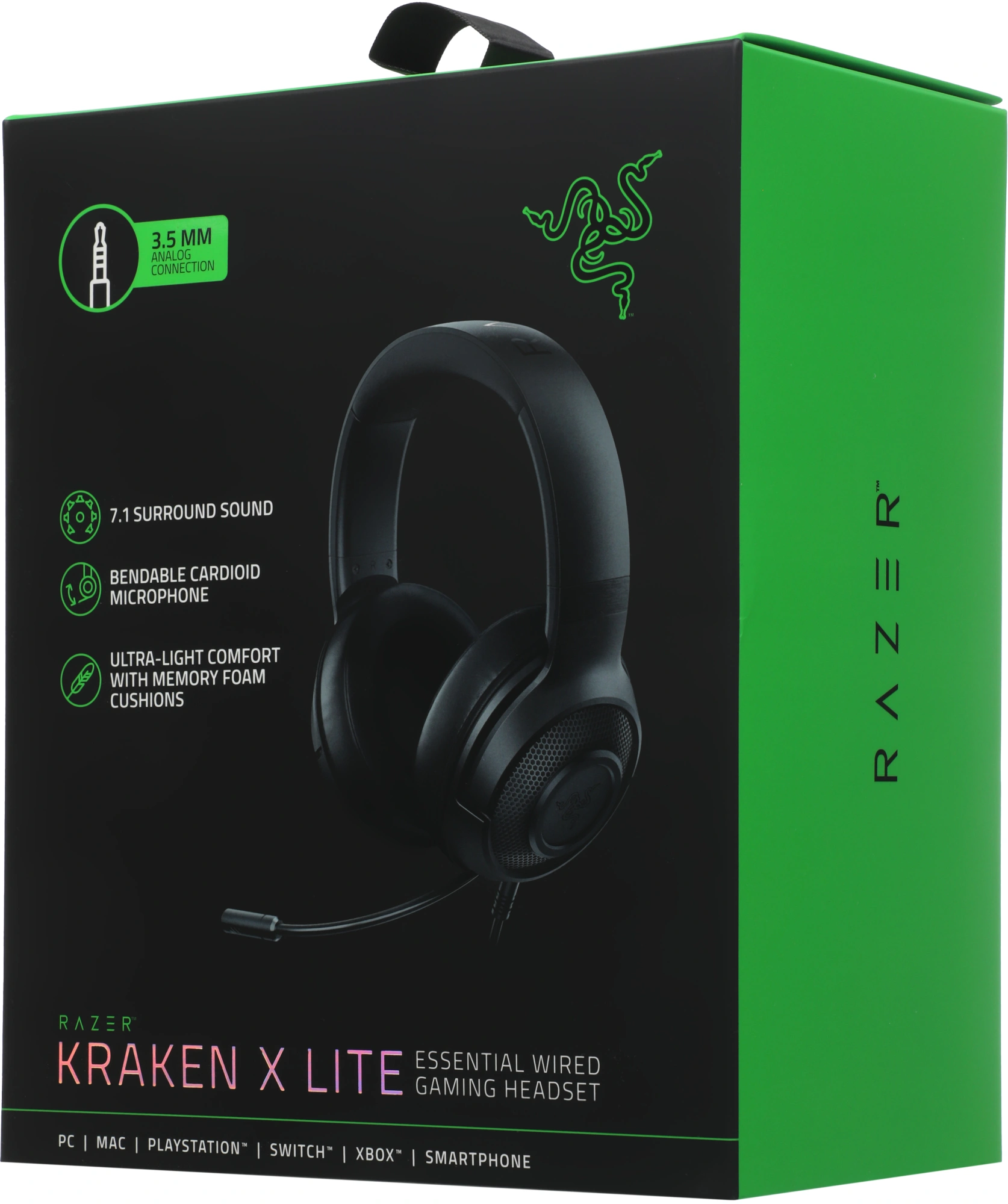 Наушники с микрофоном Razer Kraken X Lite черный 1.3м мониторные оголовье (RZ04-02950100-R381) — миниатюра 13