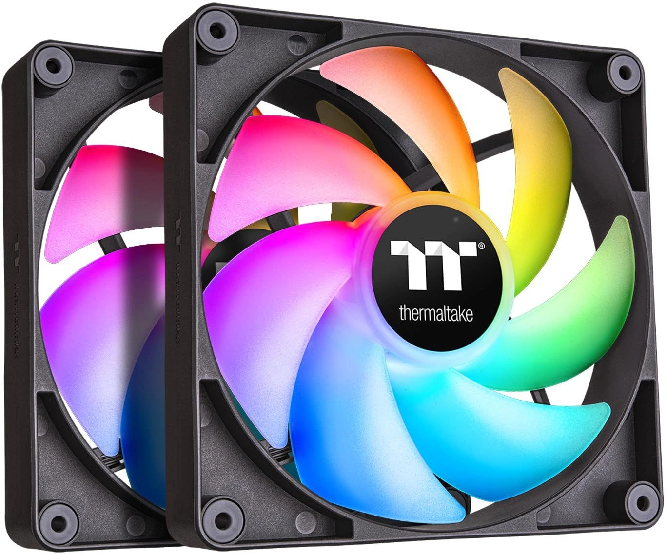 Вентилятор для корпуса Thermaltake CT140 ARGB 140х140x25 черный 4-pin 30.5дБ (упак.:2шт) (CL-F150-PL14SW-A) Ret — фото 1