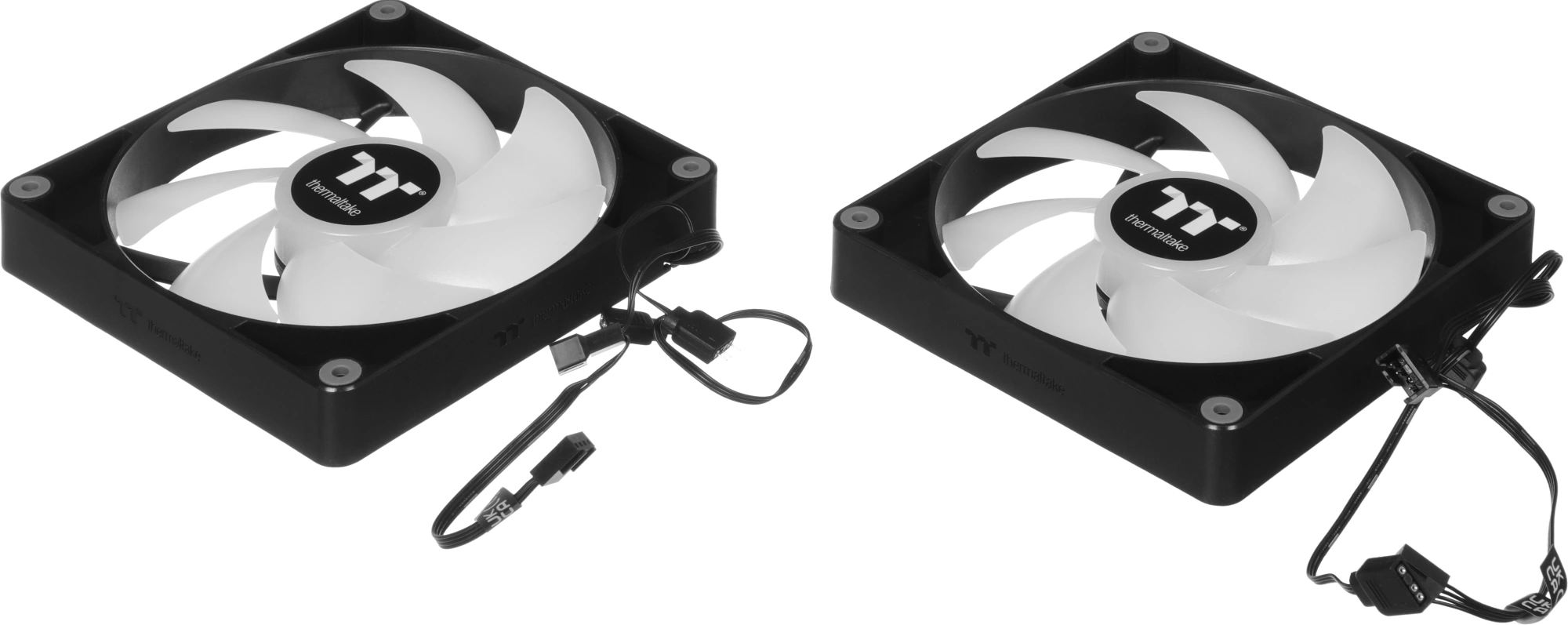 Вентилятор для корпуса Thermaltake CT140 ARGB 140х140x25 черный 4-pin 30.5дБ (упак.:2шт) (CL-F150-PL14SW-A) Ret — миниатюра 6