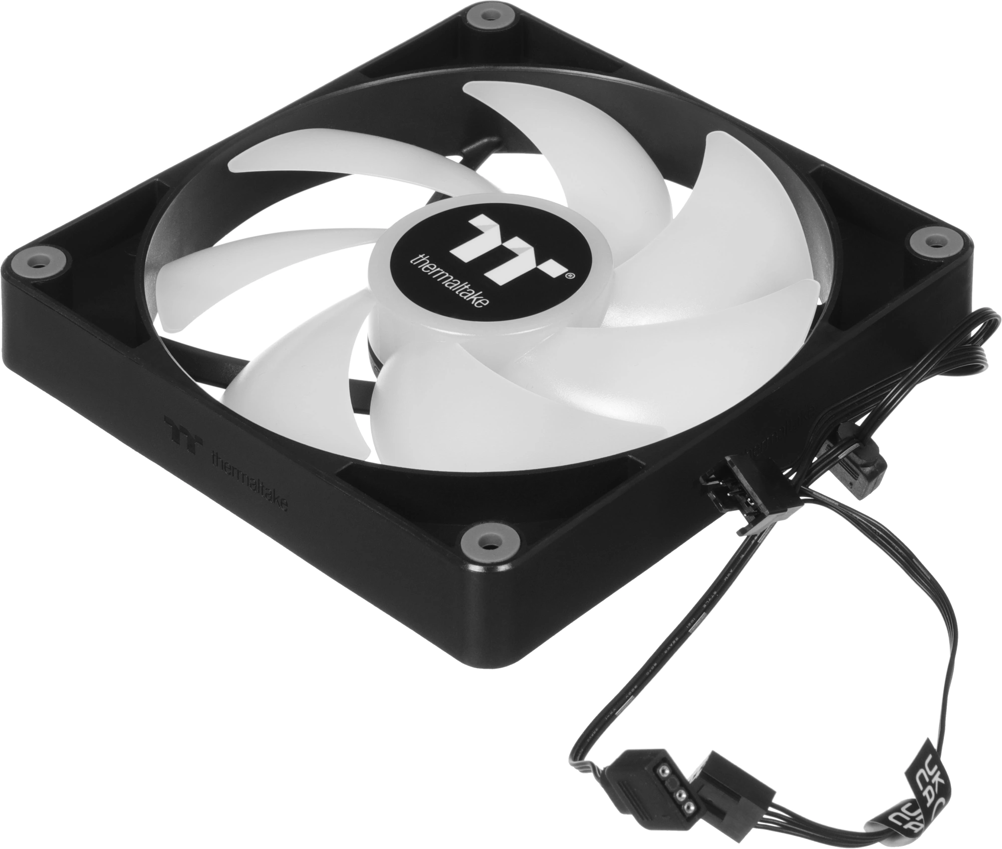 Вентилятор для корпуса Thermaltake CT140 ARGB 140х140x25 черный 4-pin 30.5дБ (упак.:2шт) (CL-F150-PL14SW-A) Ret — миниатюра 7