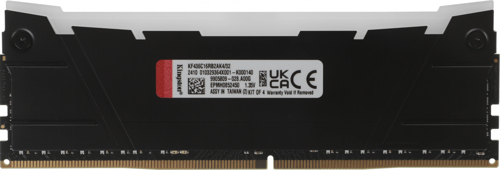 Память DDR4 4x8GB 3600MHz Kingston KF436C16RB2AK4/32 Fury Renegade RGB RTL Gaming PC4-28800 CL16 DIMM UDIMM 288-pin 1.35В single rank с радиатором Ret — миниатюра 7