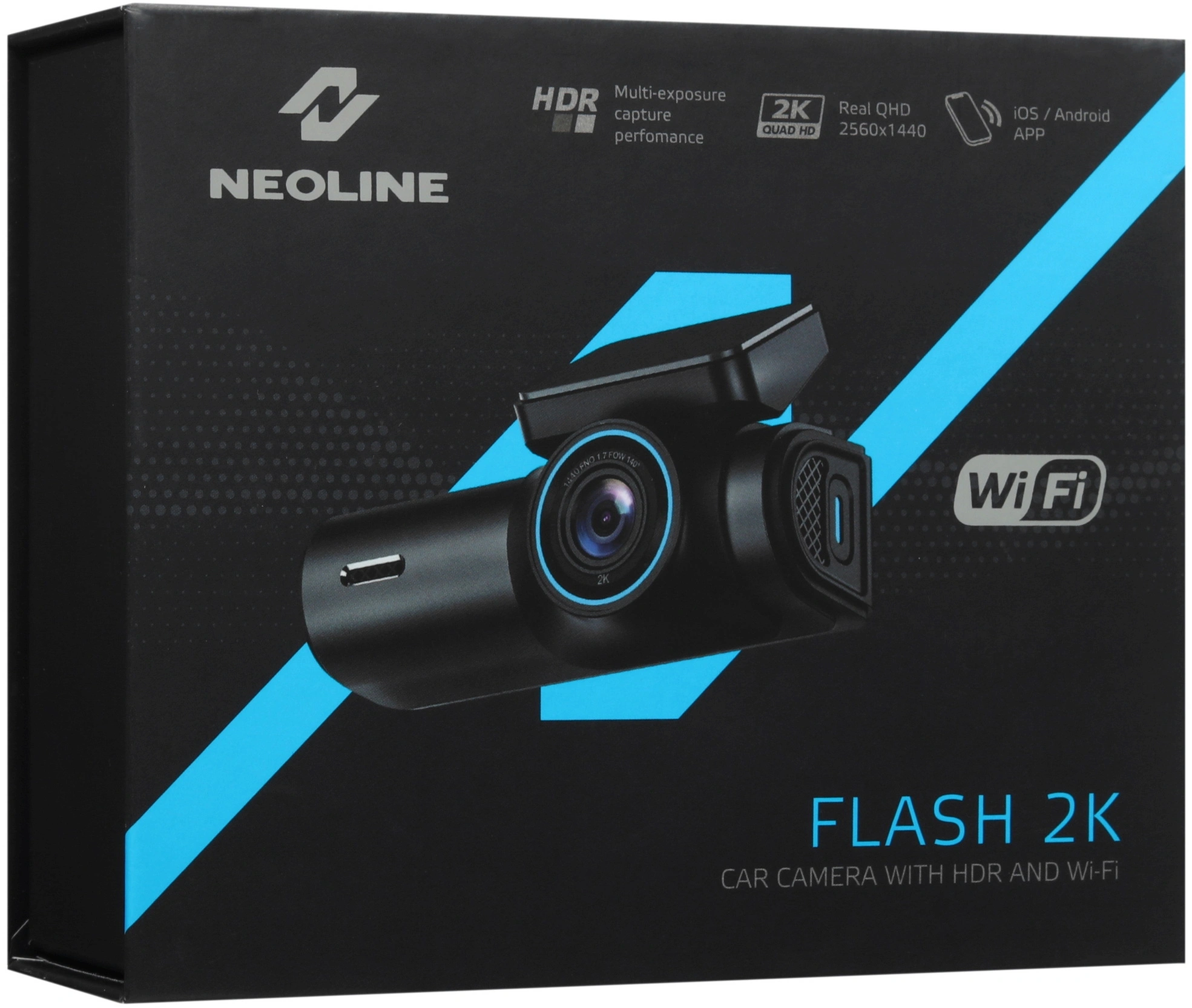 Видеорегистратор Neoline Flash 2K Wi-Fi черный 1440x2560 1440p 140гр. — миниатюра 8