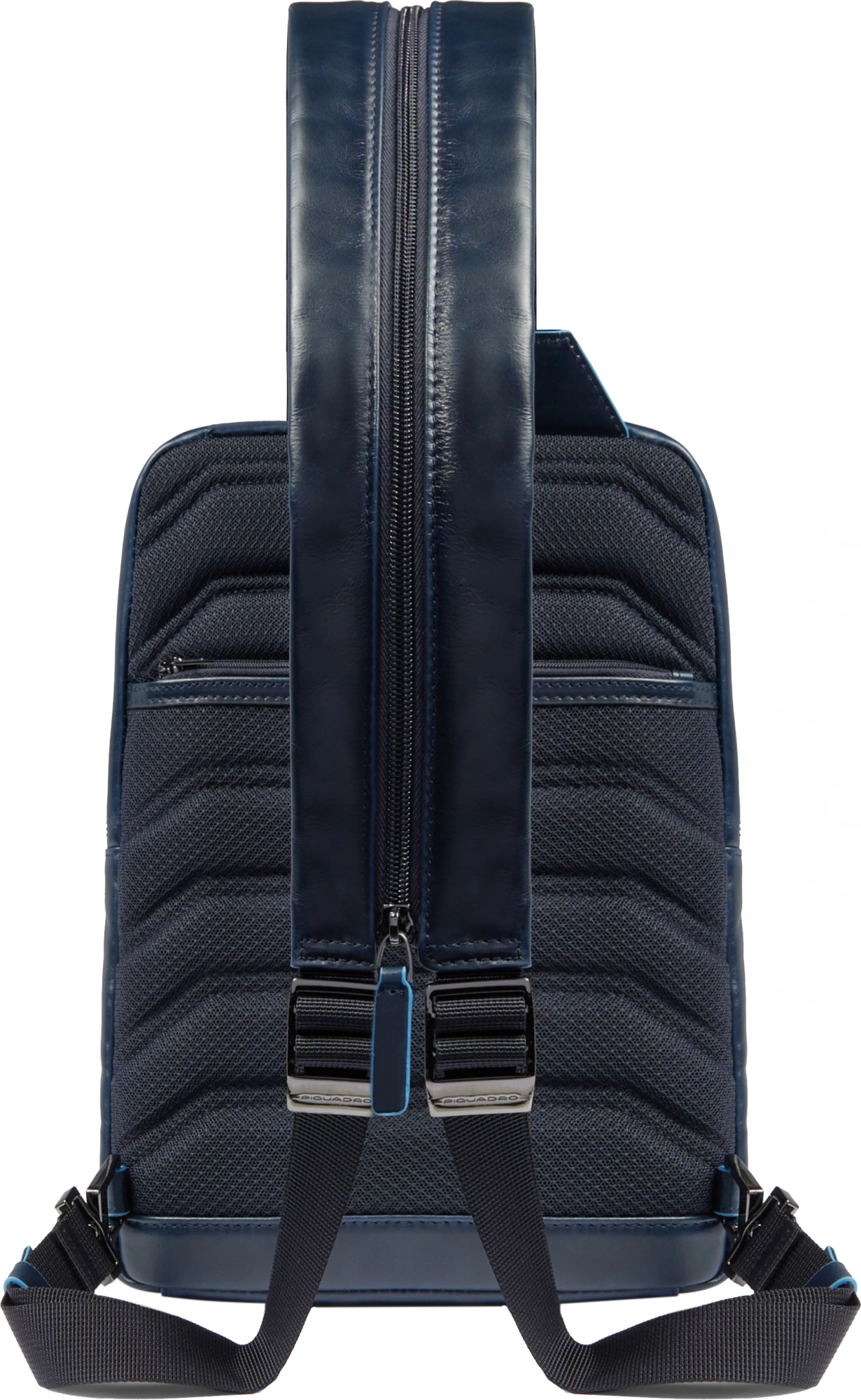 Рюкзак слинг мужской Piquadro Blue Square CA6589B2/BLU2 темно-синий натур.кожа — миниатюра 3