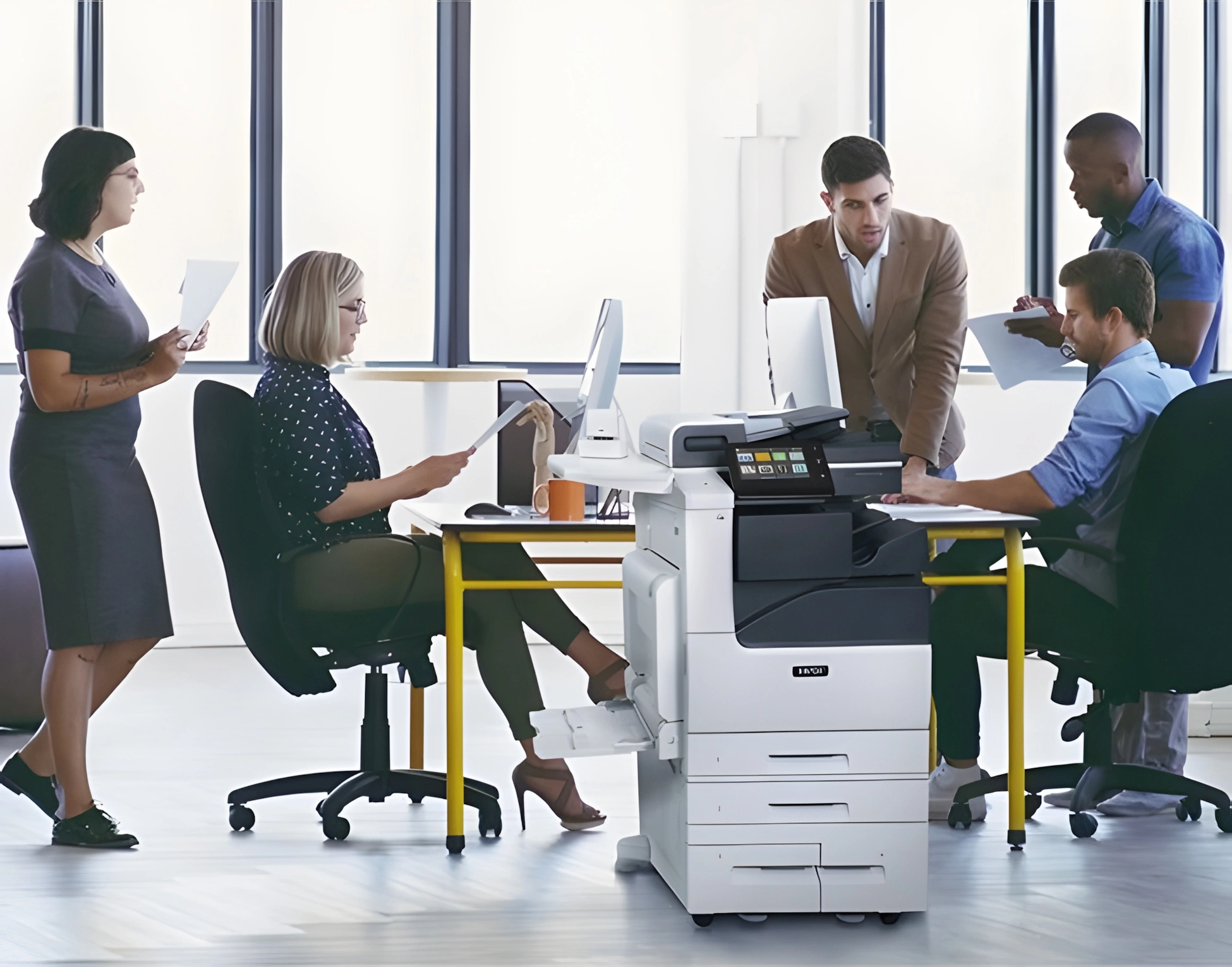 МФУ лазерный Xerox Versalink C7120/C7125/C7130 (Базовый блок) (C7101V_D) A3 Duplex белый — миниатюра 7