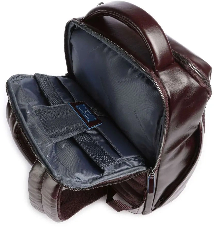 Рюкзак мужской Piquadro Blue Square CA6591B2/MO красное дерево натур.кожа — миниатюра 3