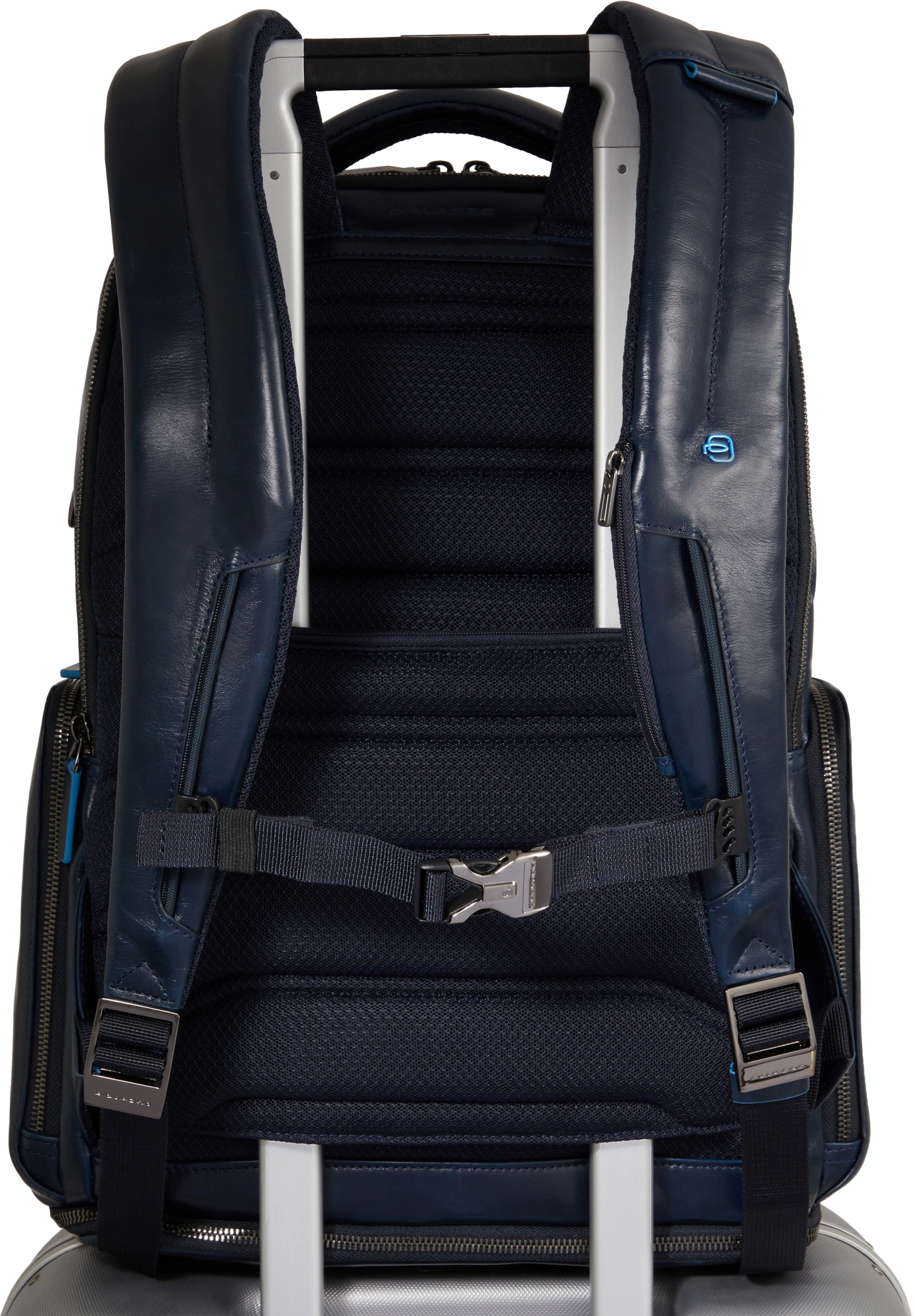 Рюкзак мужской Piquadro Blue Square CA6592B2BM/BLU2 темно-синий натур.кожа — миниатюра 4