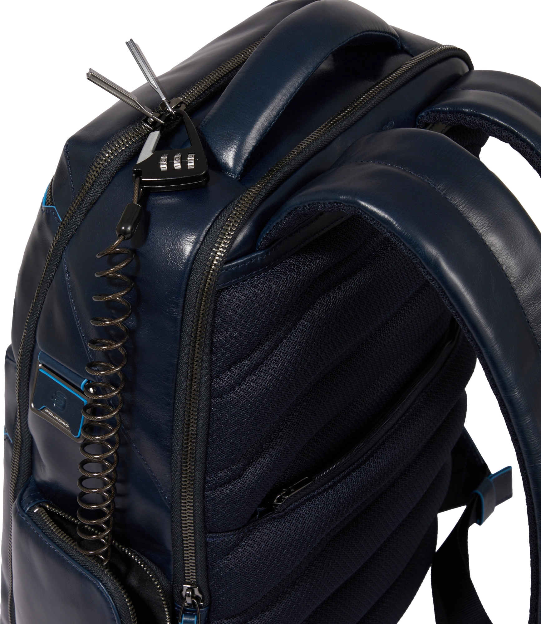 Рюкзак мужской Piquadro Blue Square CA6592B2BM/BLU2 темно-синий натур.кожа — миниатюра 8