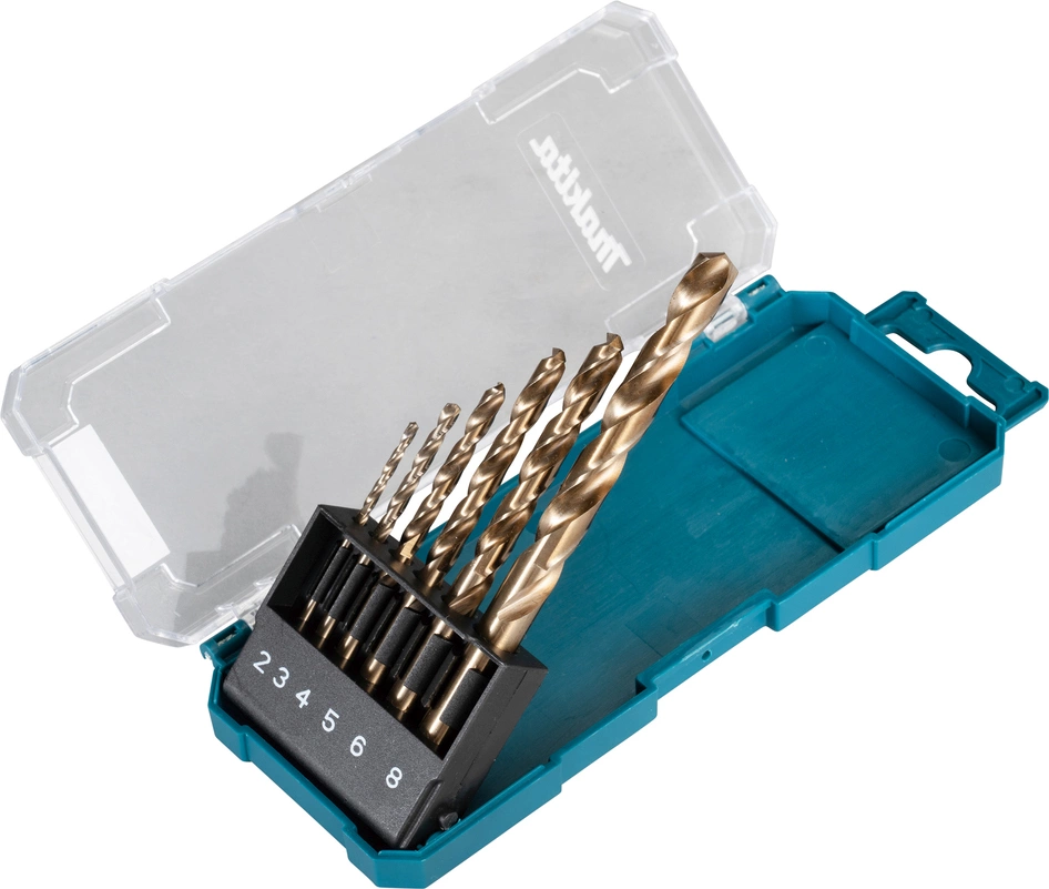 Набор сверл Makita HSS-Co (D-75758) по металлу (6пред.) для шуруповертов/дрелей — миниатюра 2
