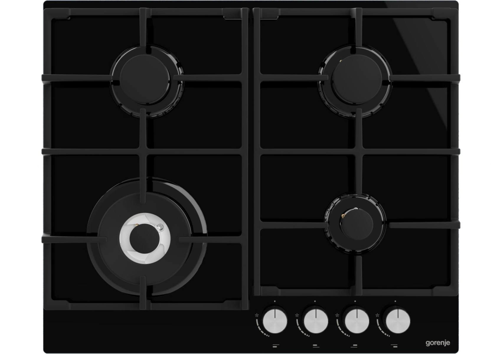 Газовая варочная поверхность Gorenje Essential GTW641AKB черный — миниатюра 2