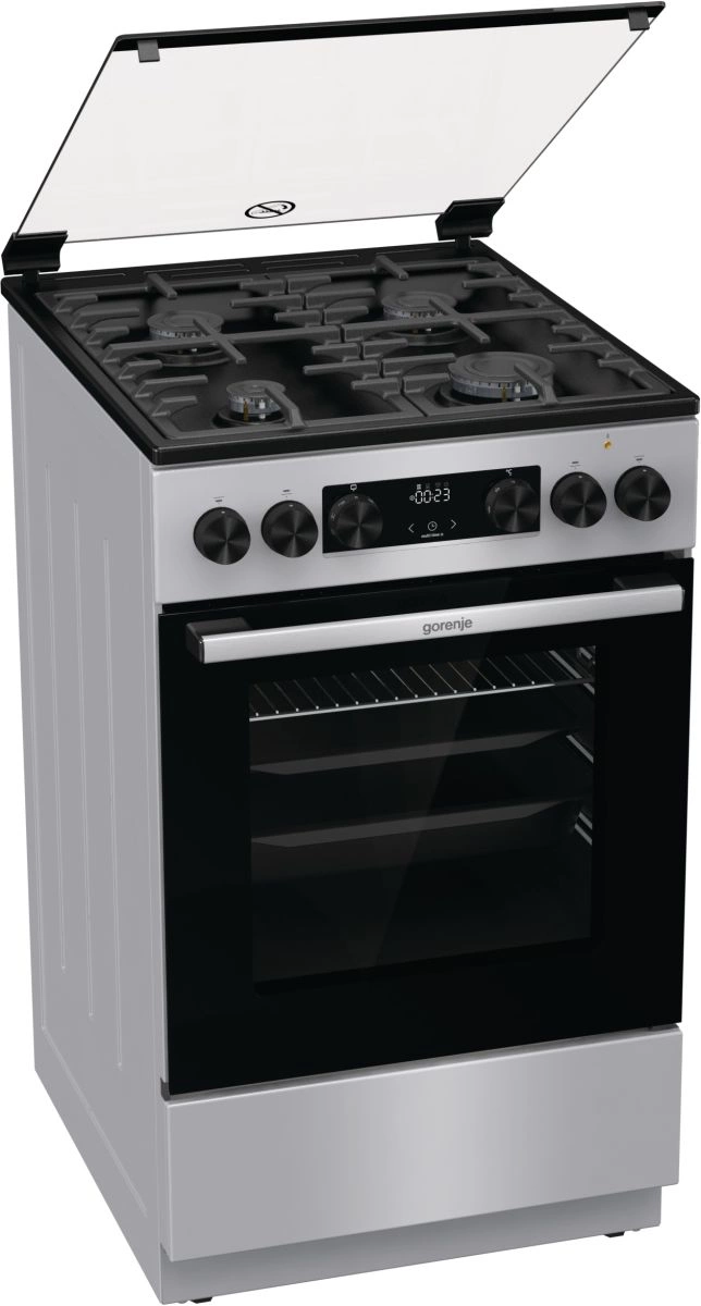 Плита Комбинированная Gorenje GK5C41SF серый (стеклянная крышка) реш.чугун — миниатюра 5