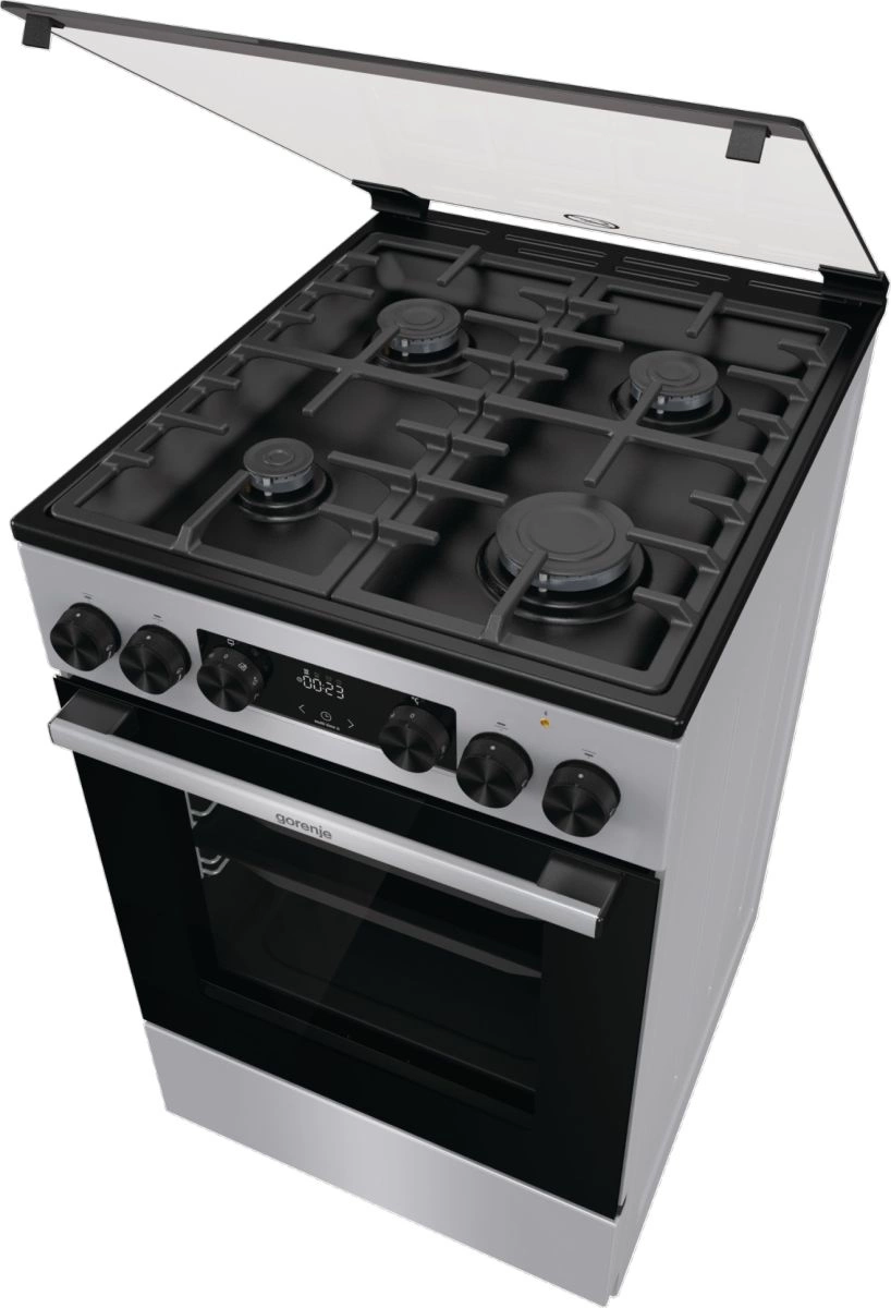Плита Комбинированная Gorenje GK5C41SF серый (стеклянная крышка) реш.чугун — миниатюра 12
