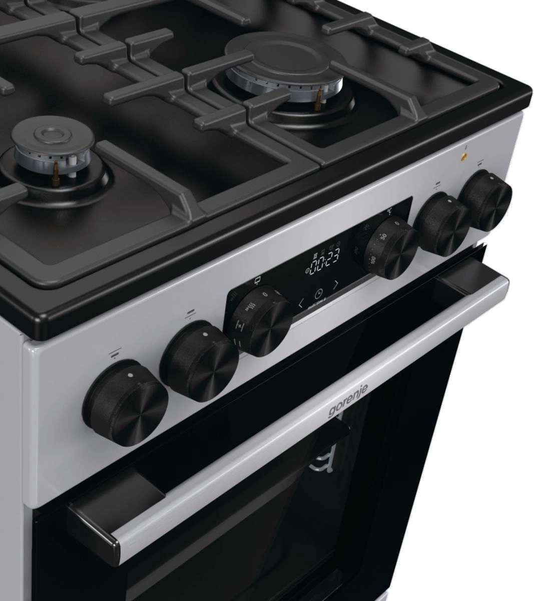 Плита Комбинированная Gorenje GK5C41SF серый (стеклянная крышка) реш.чугун — миниатюра 6