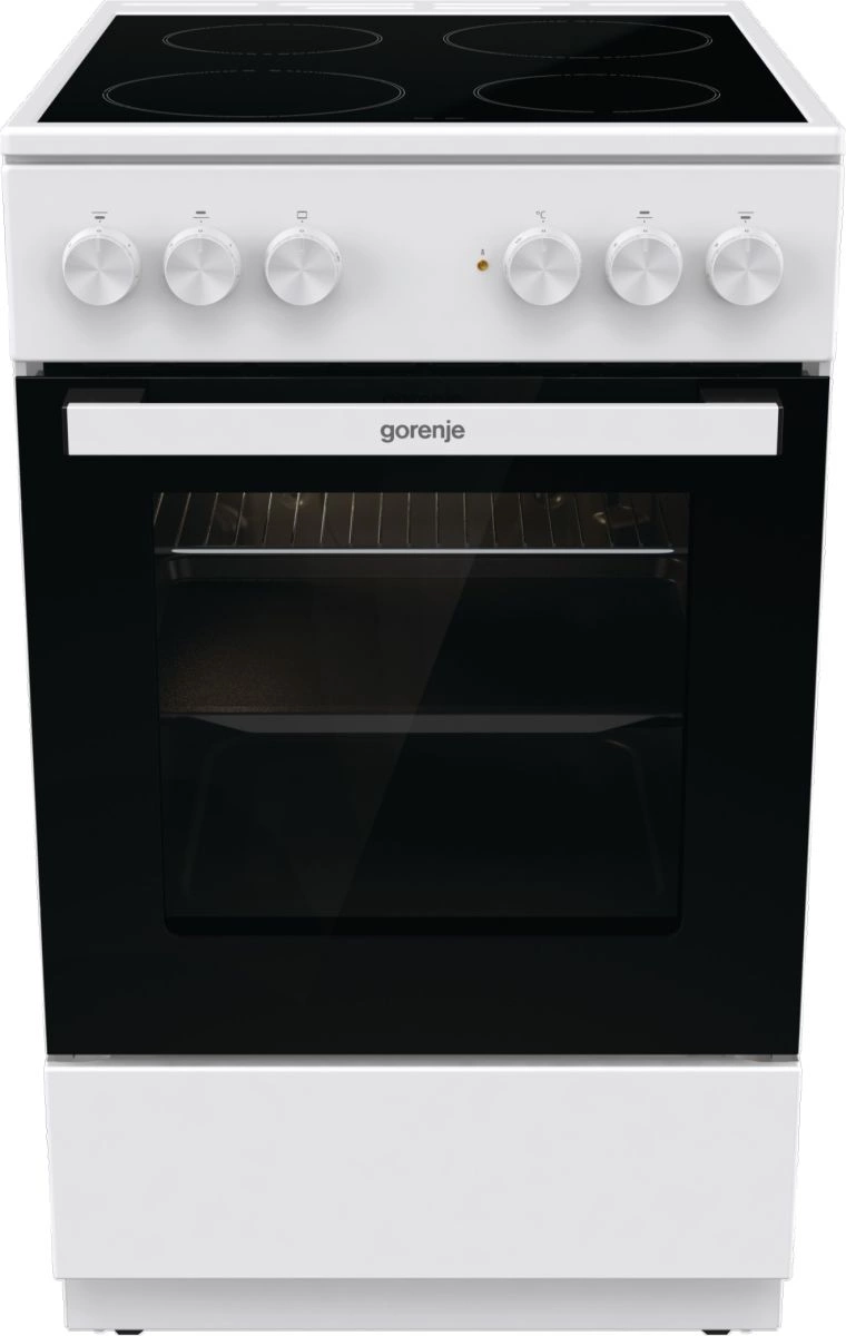 Плита Электрическая Gorenje GEC5A12WG-B белый стеклокерамика (без крышки) — миниатюра 4