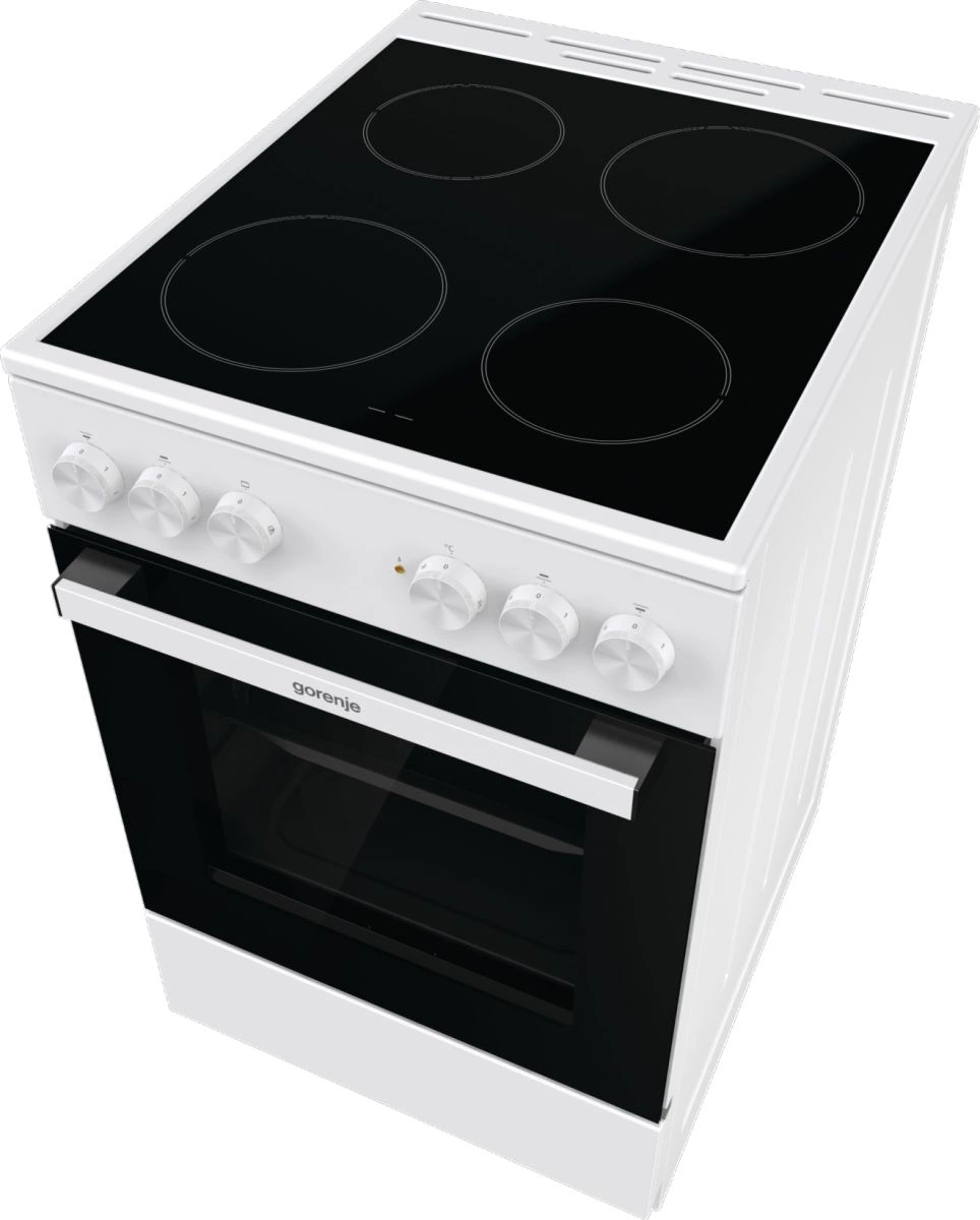 Плита Электрическая Gorenje GEC5A12WG-B белый стеклокерамика (без крышки) — миниатюра 8