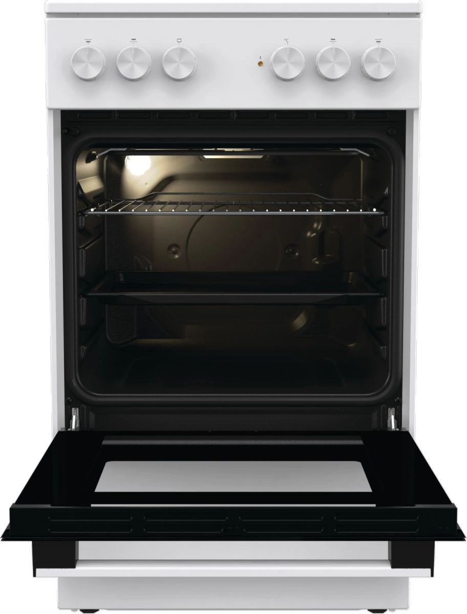 Плита Электрическая Gorenje GEC5A12WG-B белый стеклокерамика (без крышки) — миниатюра 9