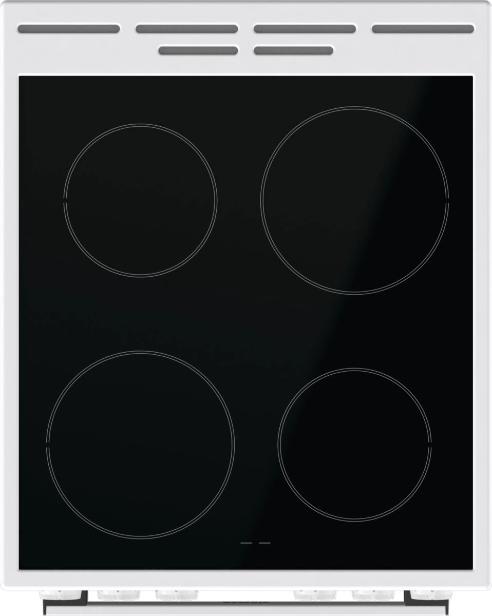 Плита Электрическая Gorenje GEC5A12WG-B белый стеклокерамика (без крышки) — миниатюра 2