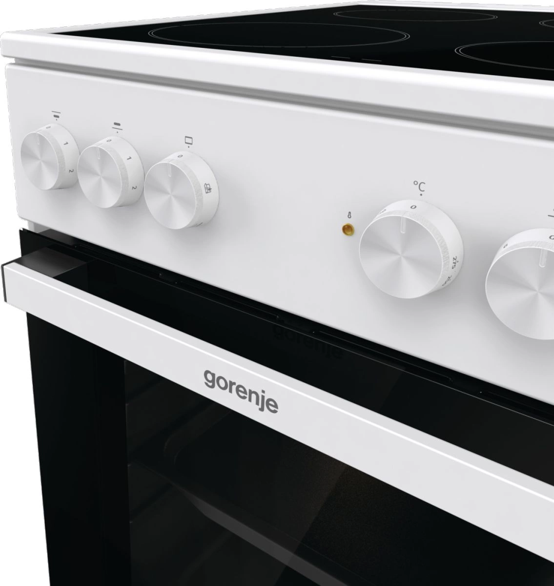 Плита Электрическая Gorenje GEC5A12WG-B белый стеклокерамика (без крышки) — миниатюра 12
