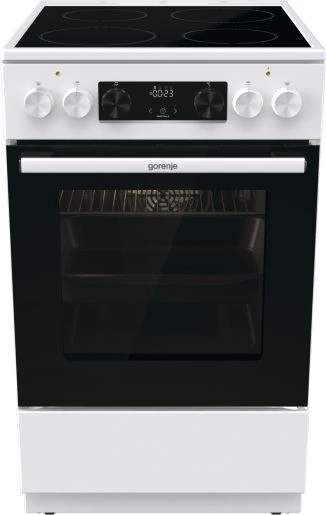Плита Электрическая Gorenje GEC5C61WG белый стеклокерамика (без крышки) — миниатюра 5