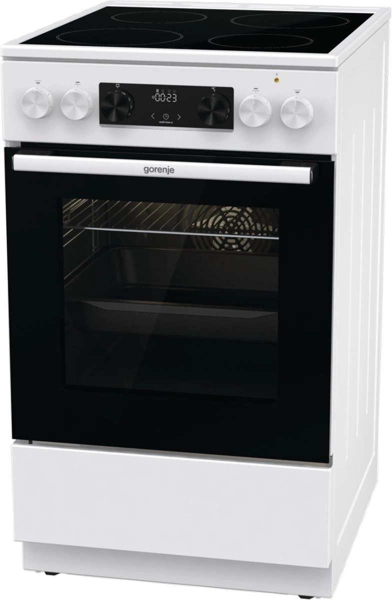 Плита Электрическая Gorenje GEC5C61WG белый стеклокерамика (без крышки) — миниатюра 10
