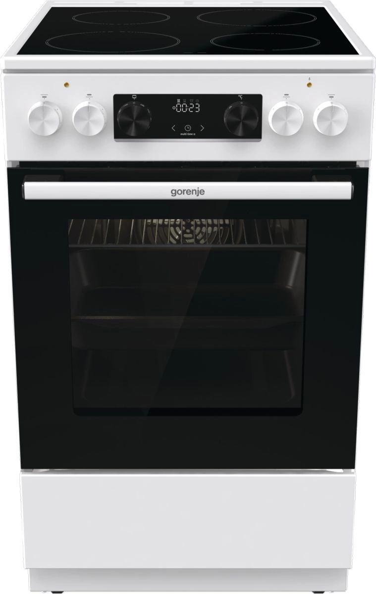 Плита Электрическая Gorenje GEC5C61WG белый стеклокерамика (без крышки) — миниатюра 6