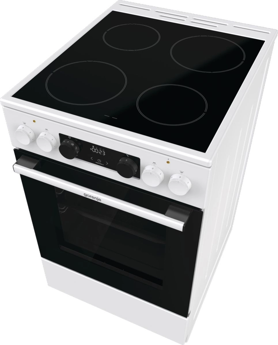 Плита Электрическая Gorenje GEC5C61WG белый стеклокерамика (без крышки) — миниатюра 7