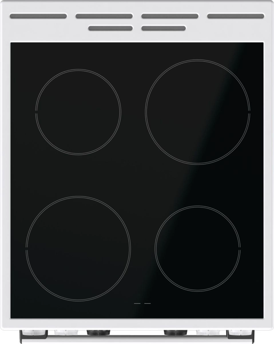 Плита Электрическая Gorenje GEC5C61WG белый стеклокерамика (без крышки) — миниатюра 2