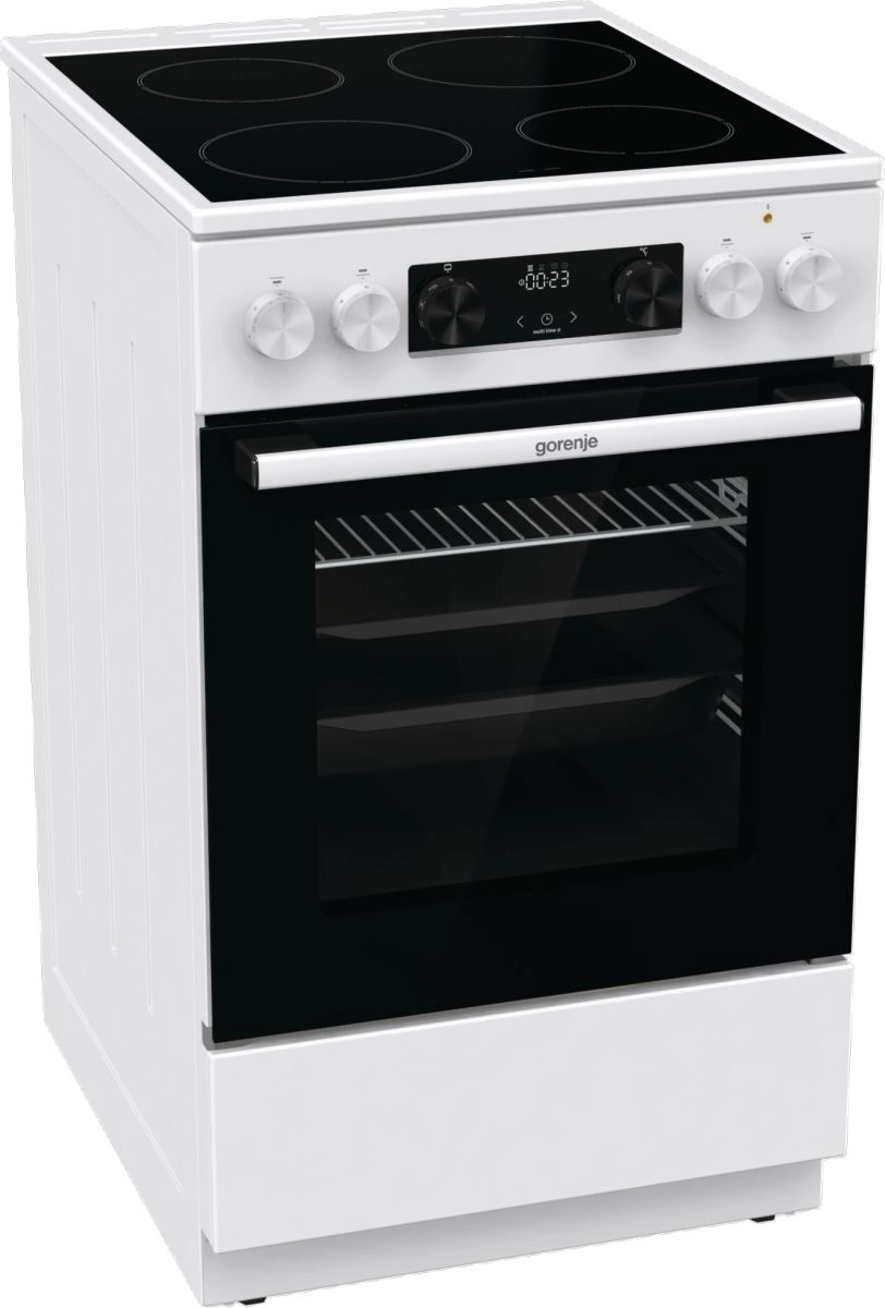 Плита Электрическая Gorenje GEC5C42WG белый стеклокерамика (без крышки) — миниатюра 2