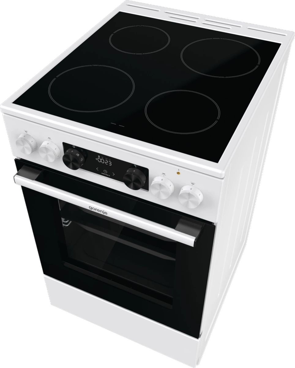 Плита Электрическая Gorenje GEC5C42WG белый стеклокерамика (без крышки) — миниатюра 8