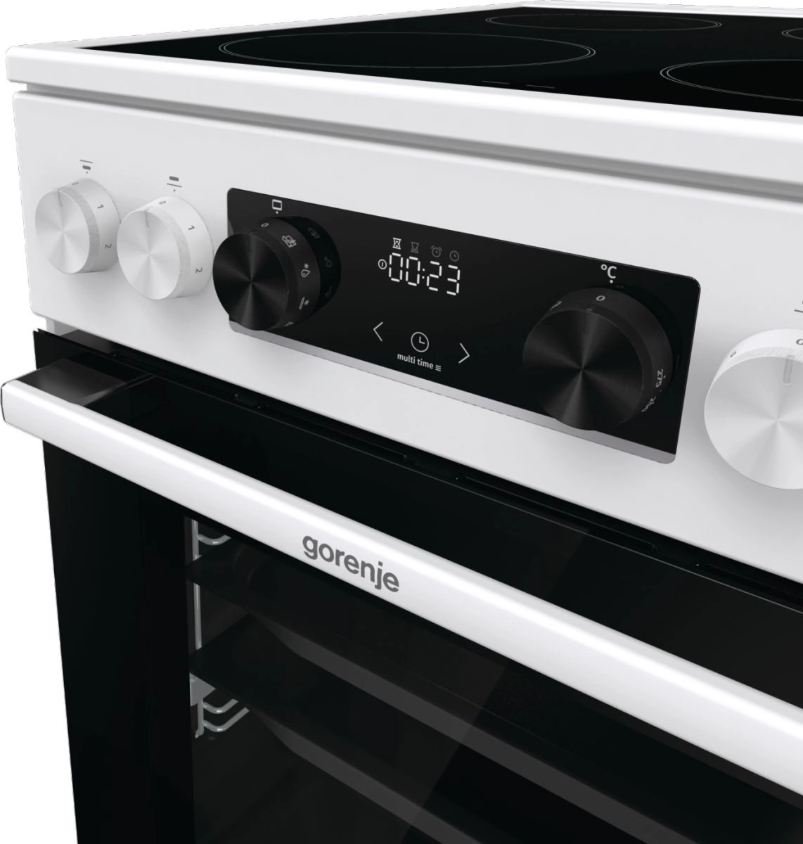Плита Электрическая Gorenje GEC5C42WG белый стеклокерамика (без крышки) — миниатюра 14