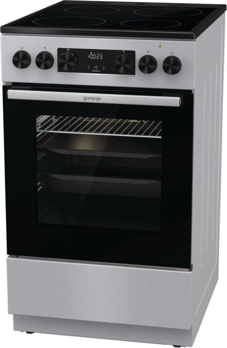 Плита Электрическая Gorenje GEC5C41SG серый стеклокерамика (без крышки) — миниатюра 2