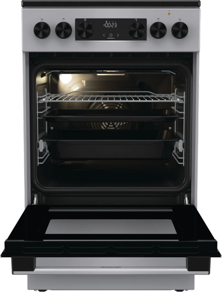 Плита Электрическая Gorenje GEC5C41SG серый стеклокерамика (без крышки) — миниатюра 5