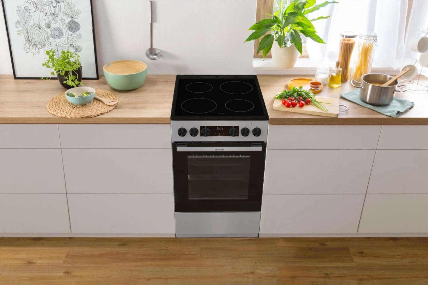 Плита Электрическая Gorenje GEC5C41SG серый стеклокерамика (без крышки) — миниатюра 24
