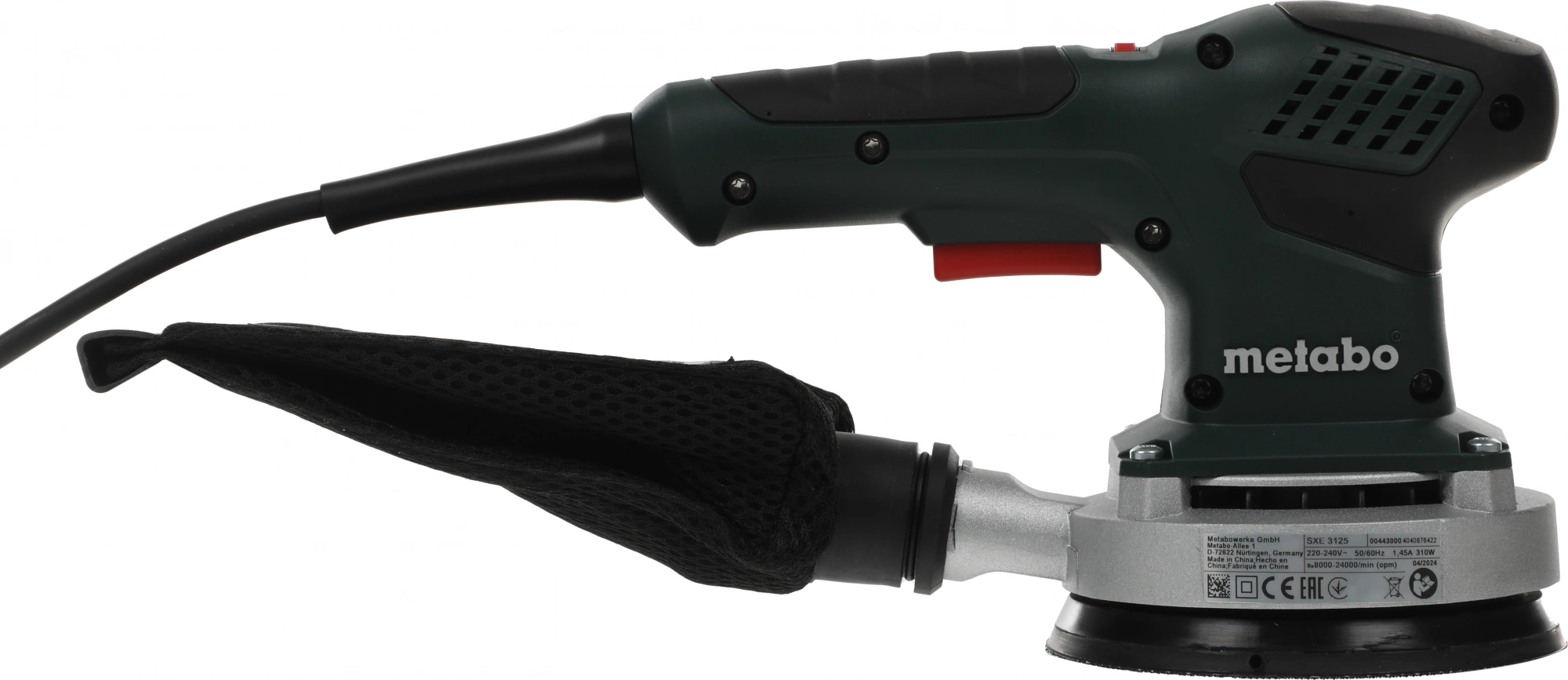 Эксцентриковая шлифмашина Metabo SXE 3125 310Вт D125мм (600443000) — миниатюра 4