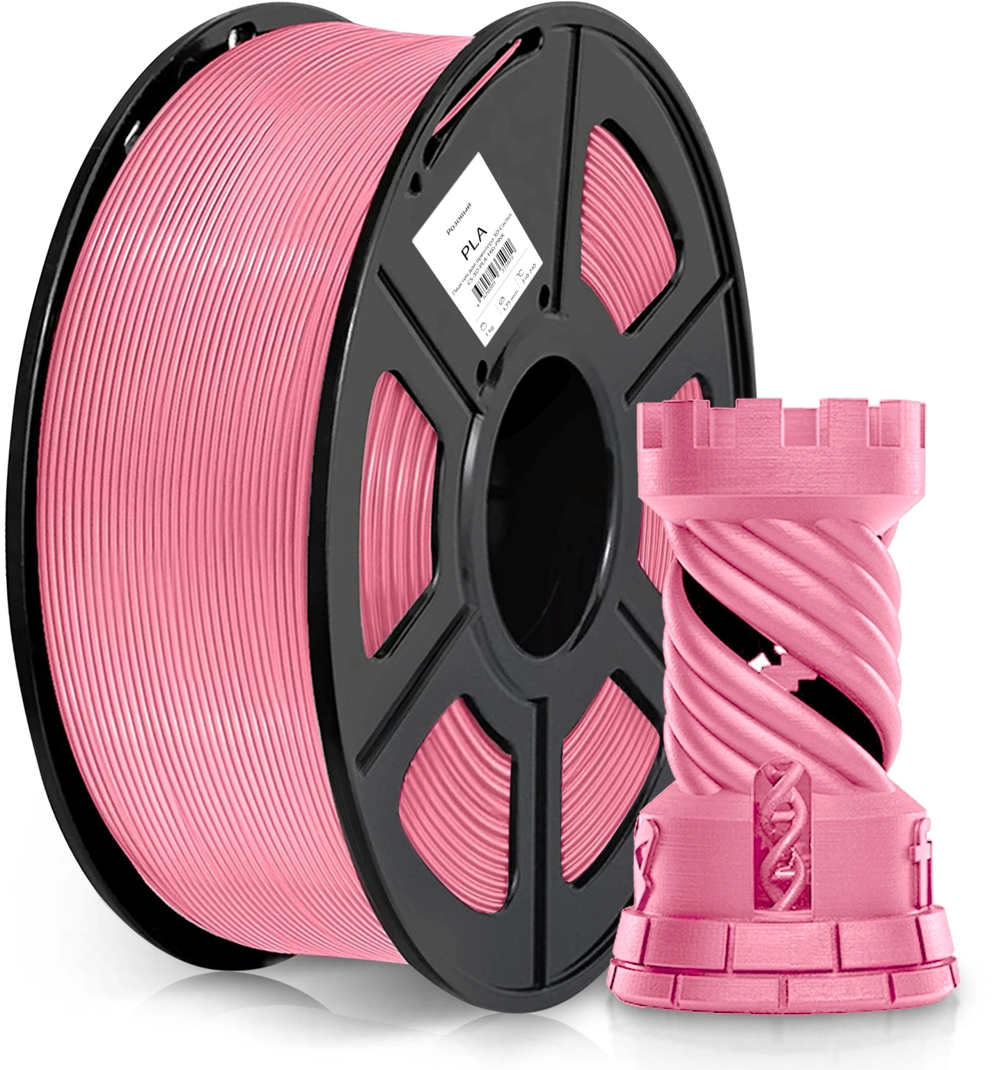 Пластик для принтера 3D Cactus CS-3D-PLA-1KG-PINK PLA d1.75мм 1кг L326м 1цв.