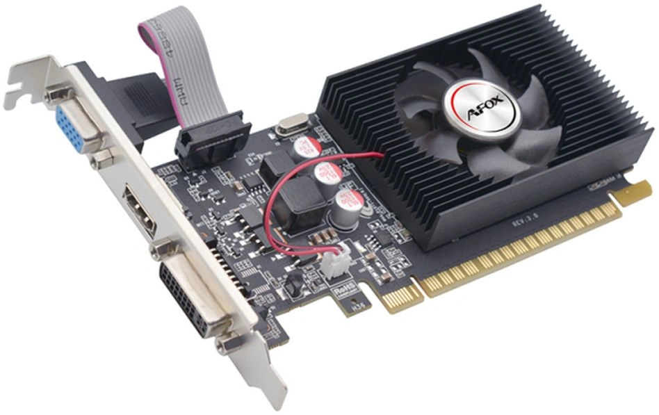 Видеокарта Afox PCI-E 2.0 AF240-1024D3L2-V2 NVIDIA GeForce GT 240 1Gb 128bit DDR3 550/1334 DVIx1 HDMIx1 CRTx1 HDCP Ret low profile — миниатюра 7