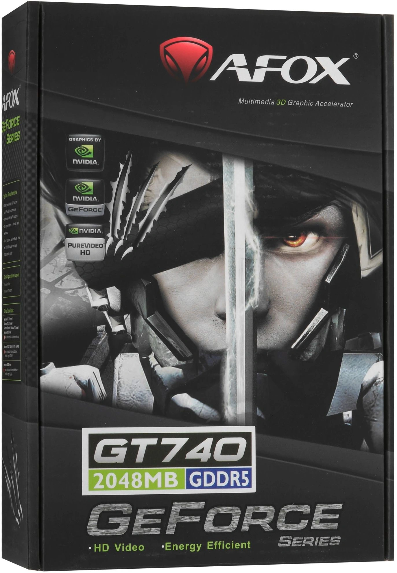 Видеокарта Afox PCI-E 3.0 AF740-2048D5H3-V2 NVIDIA GeForce GT 740 2Gb 128bit GDDR5 993/5000 DVIx1 HDMIx1 CRTx1 HDCP Ret — миниатюра 7
