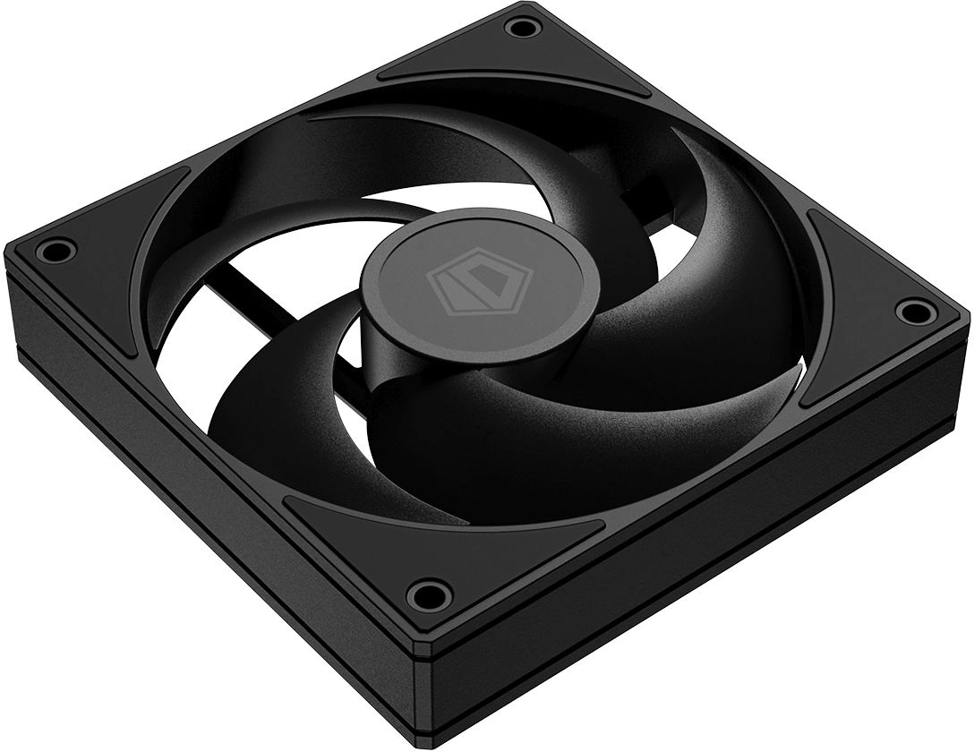 Вентилятор для корпуса ID-Cooling AS-120-K 120х120x25 черный 4-pin 30дБ Ret — миниатюра 2