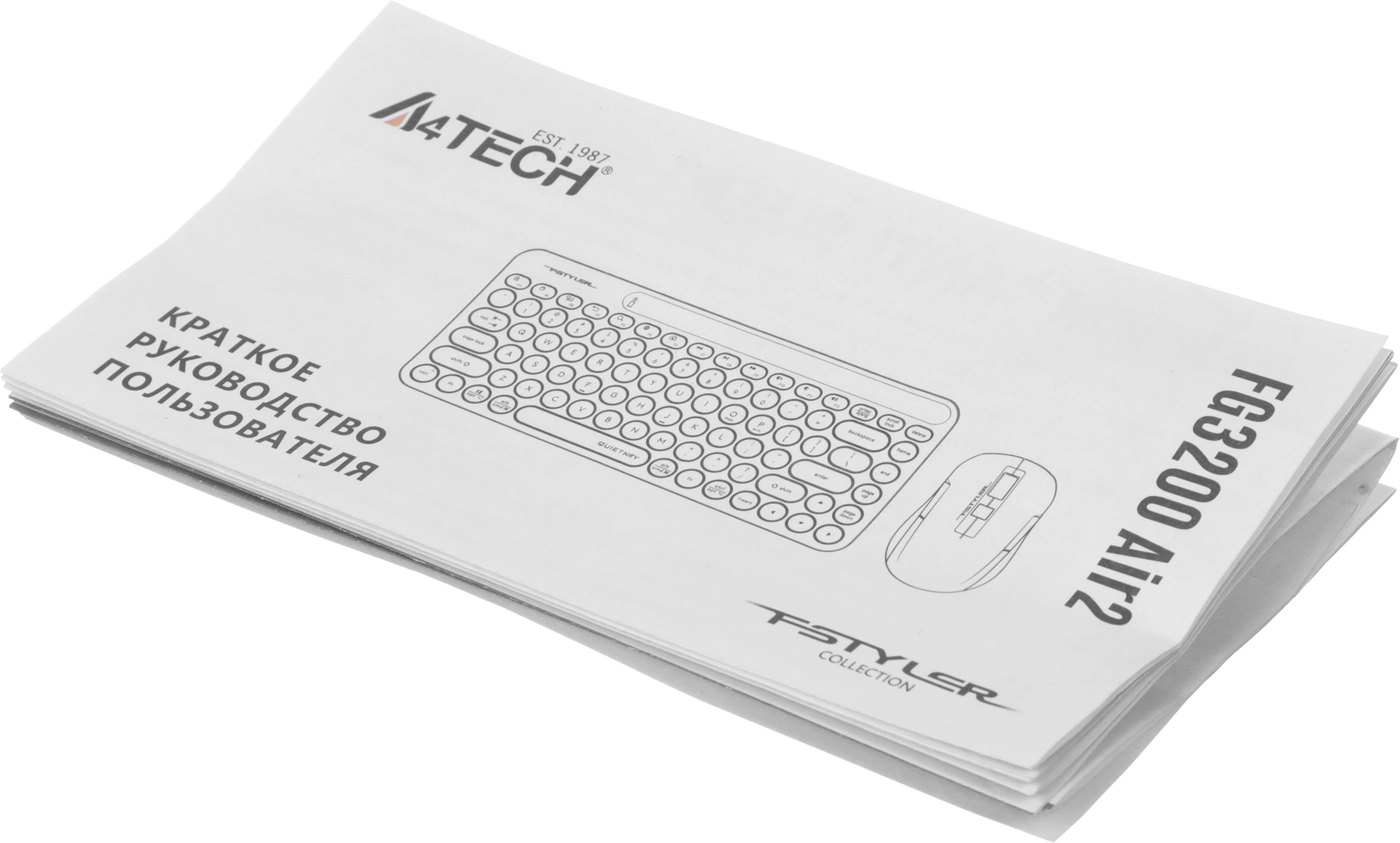 Клавиатура + мышь A4Tech Fstyler FG3200 Air2 клав:синий мышь:синий USB беспроводная slim Multimedia — миниатюра 14