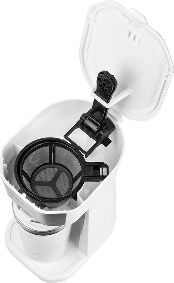 Кофеварка капельная Kitfort КТ-7411 450Вт белый/нержавеющая сталь — миниатюра 6