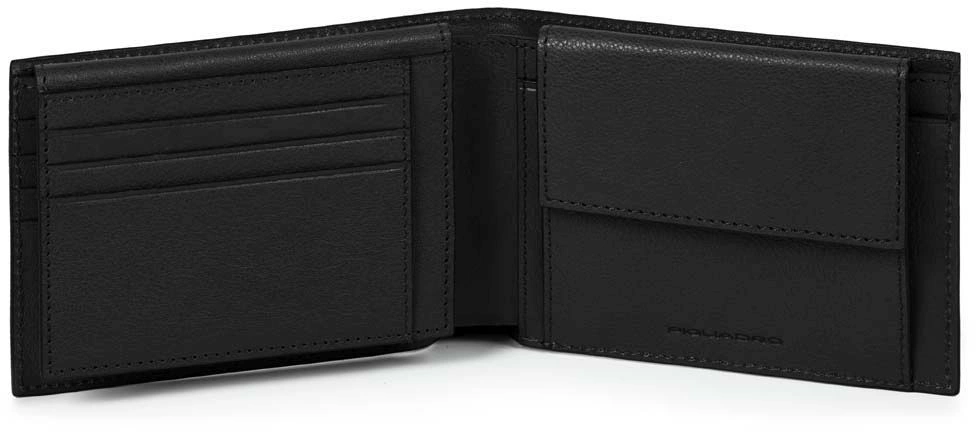 Кошелек мужской Piquadro Black Square PU1392B3R/N черный натур.кожа — миниатюра 3