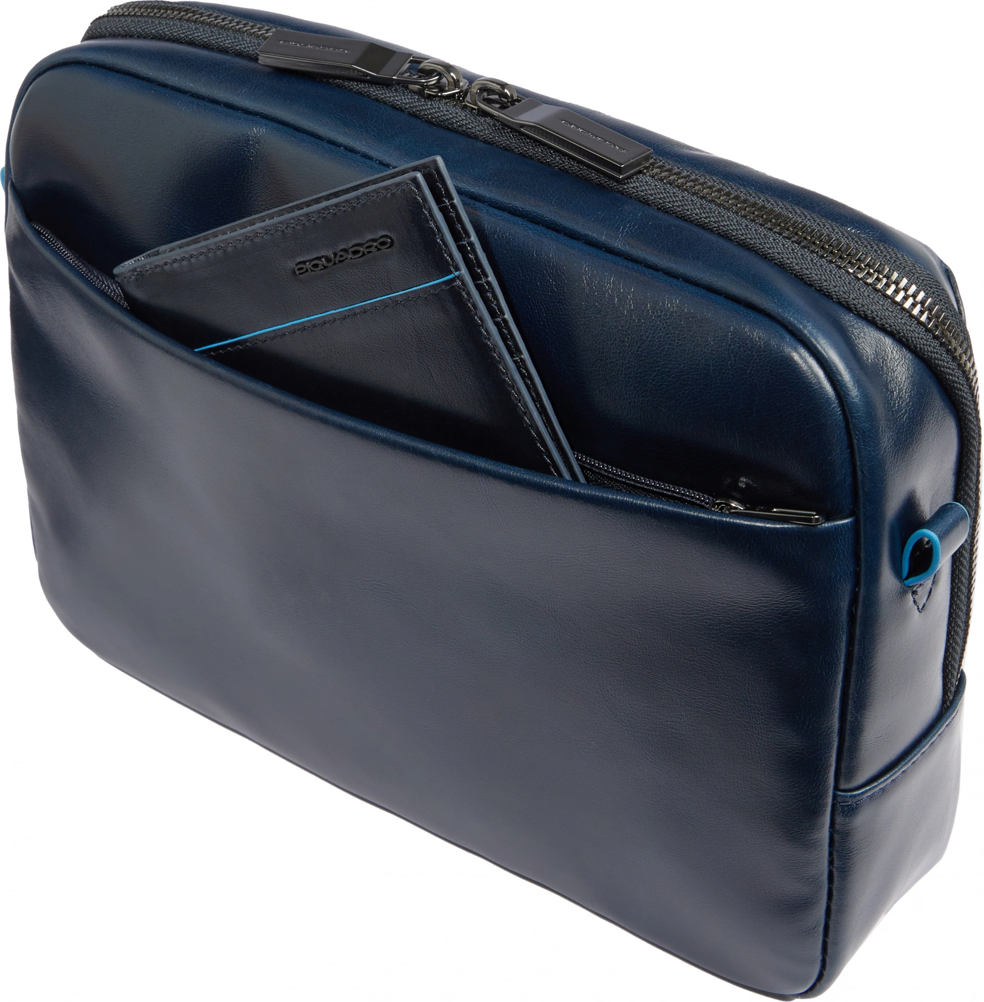Сумка мужская Piquadro Blue Square CA6588B2/BLU2 синяя натур.кожа — миниатюра 5