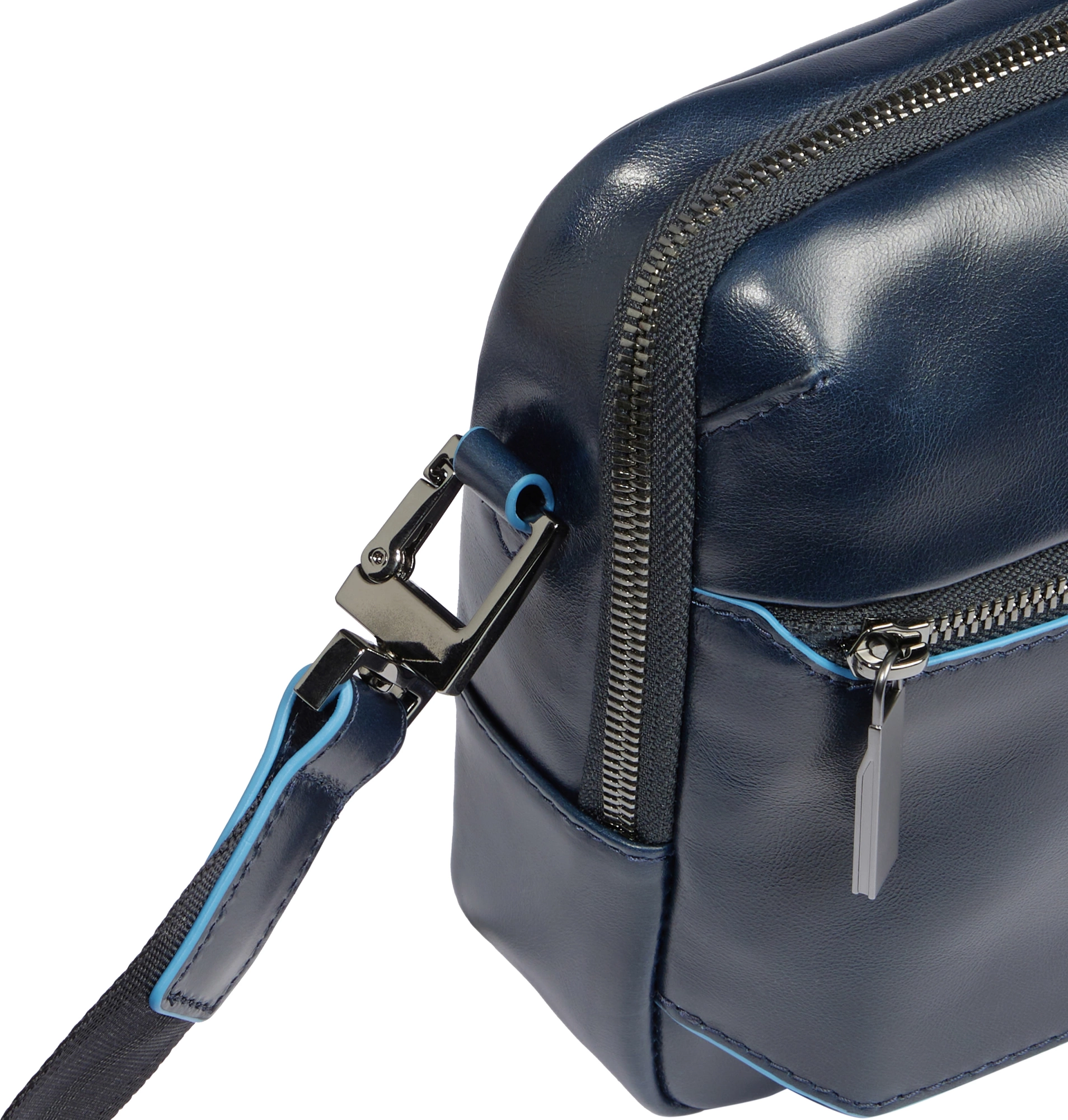 Сумка мужская Piquadro Blue Square CA6588B2/BLU2 синяя натур.кожа — миниатюра 4