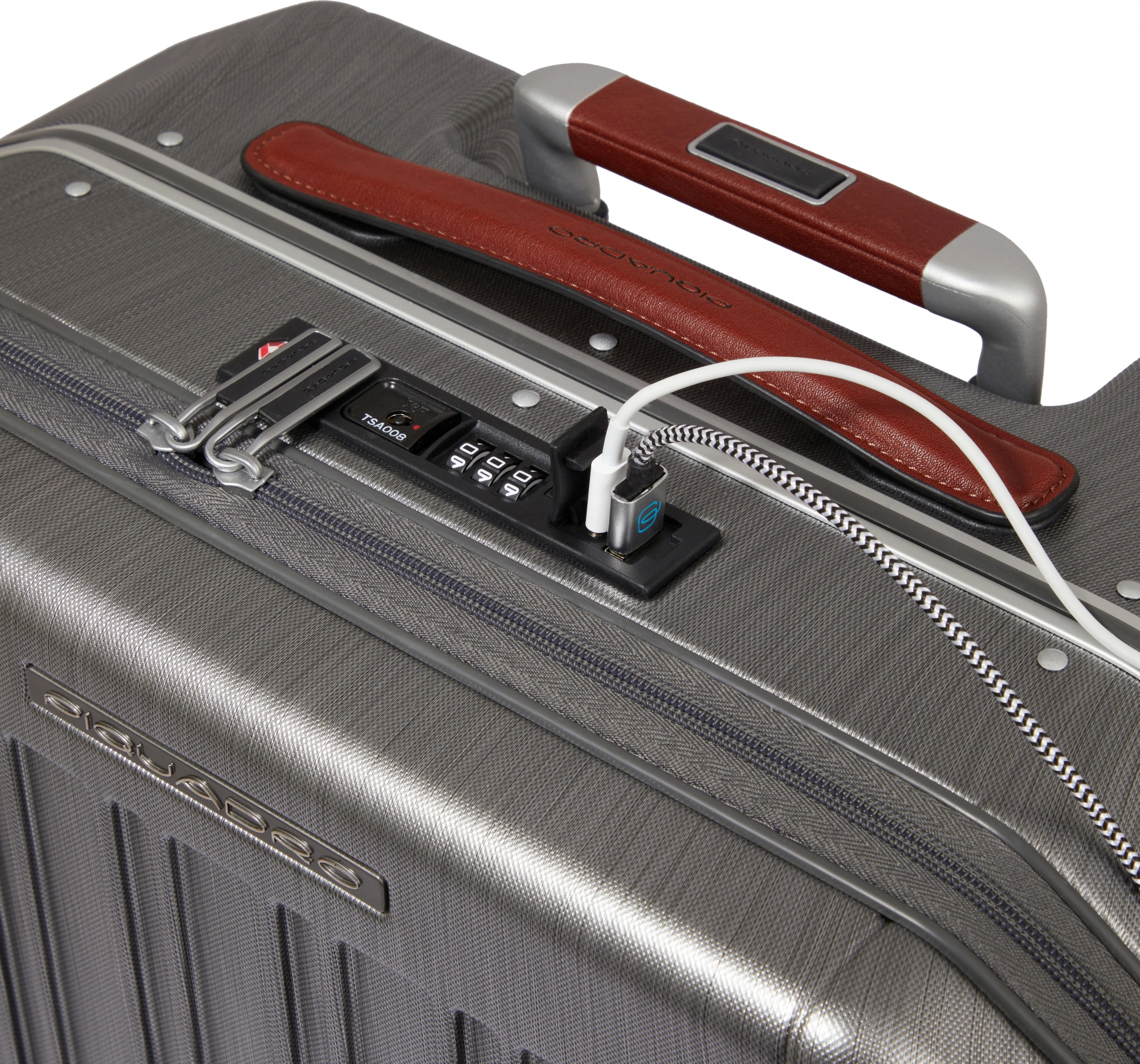 Чемодан Piquadro PQ-LM BV6552PQLM (BV6552PQLM/NCU) 44.5x40x22см 28л. 3.75кг. поликарбонат серый глянц. — миниатюра 5