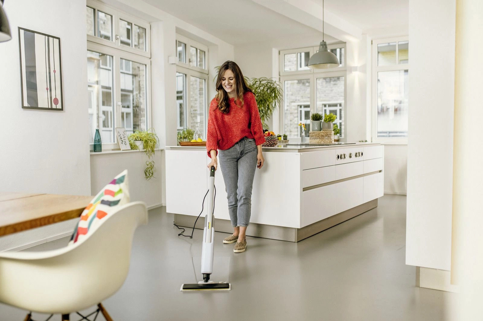 Швабра паровая Karcher SC 2 Upright AE *EU 1600Вт белый — миниатюра 9