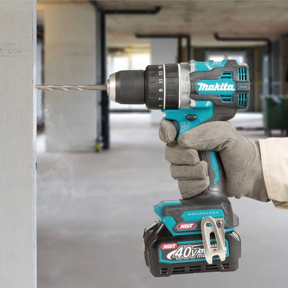 Дрель-шуруповерт Makita HP002GZ аккум. патрон:быстрозажимной (кейс в комплекте) — миниатюра 6