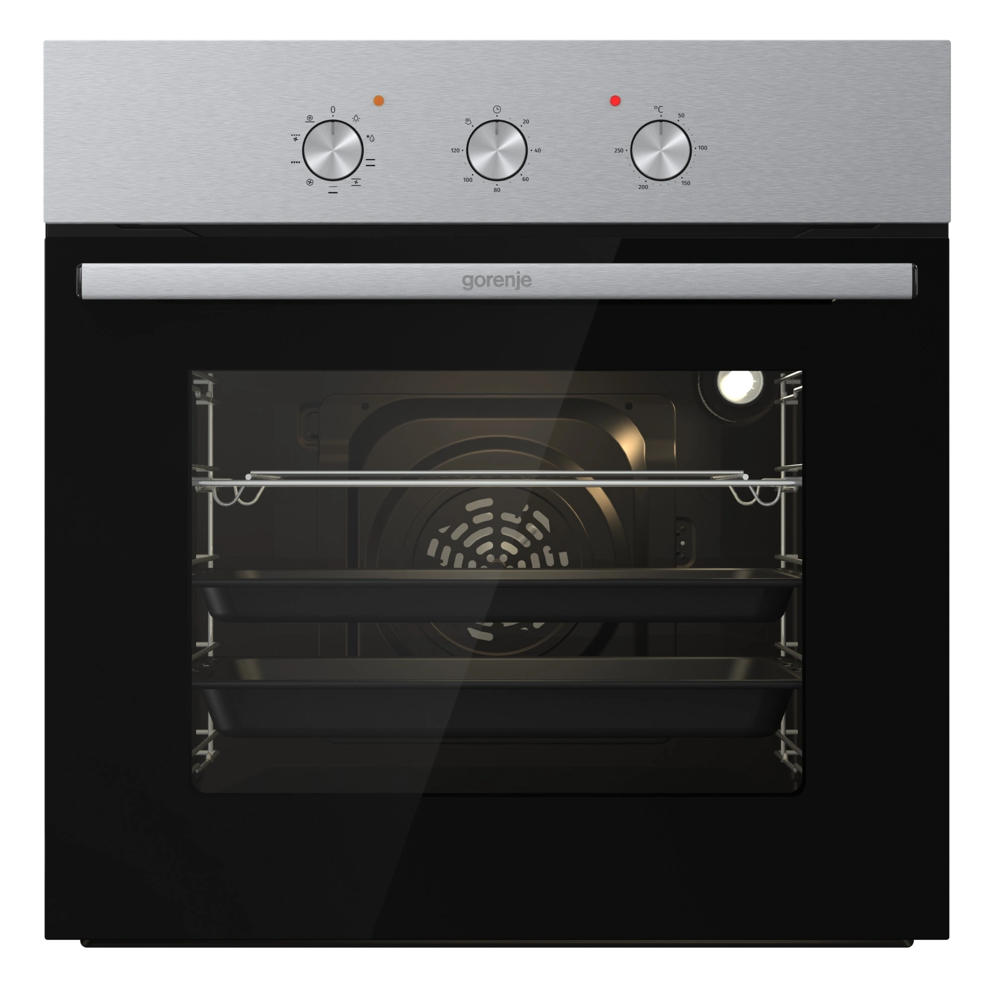 Духовой шкаф Электрический Gorenje BO6727E03NX черный/серебристый — фото 1