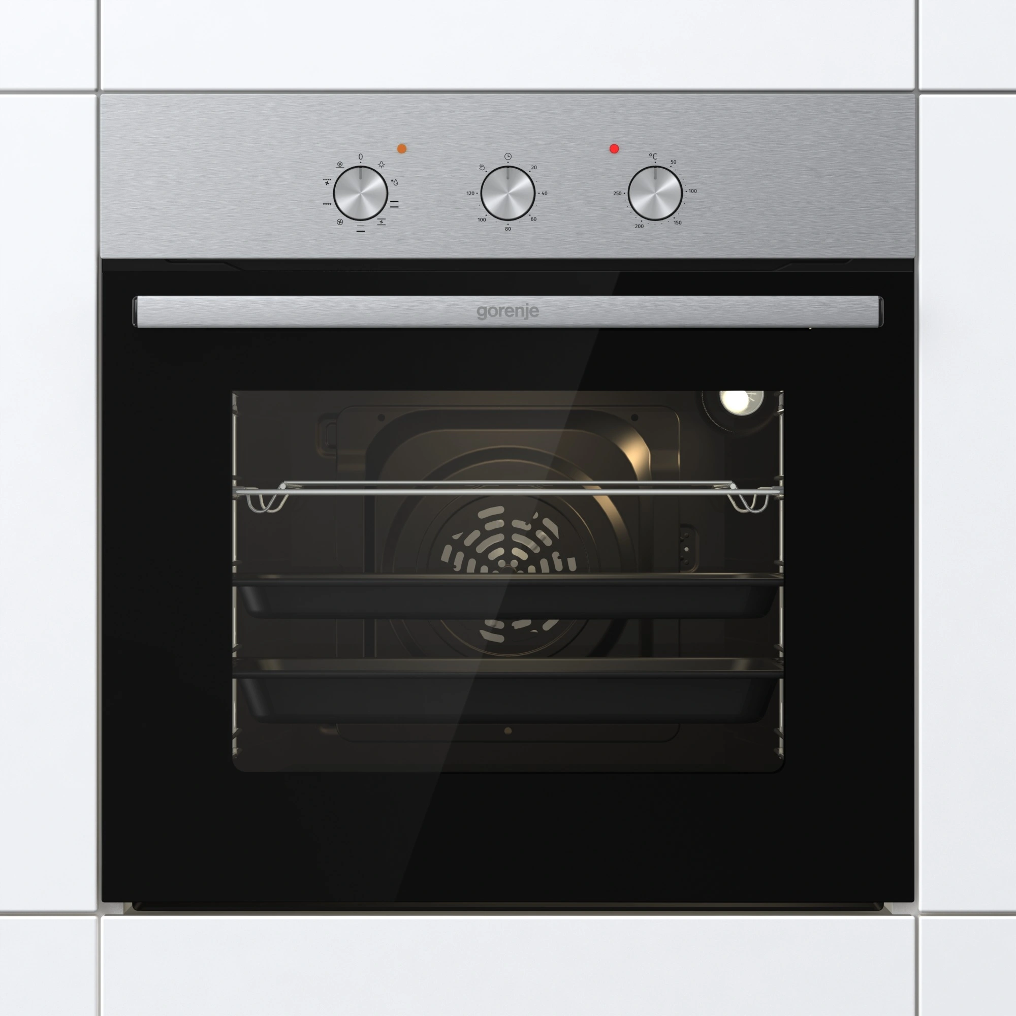 Духовой шкаф Электрический Gorenje BO6727E03NX черный/серебристый — миниатюра 5