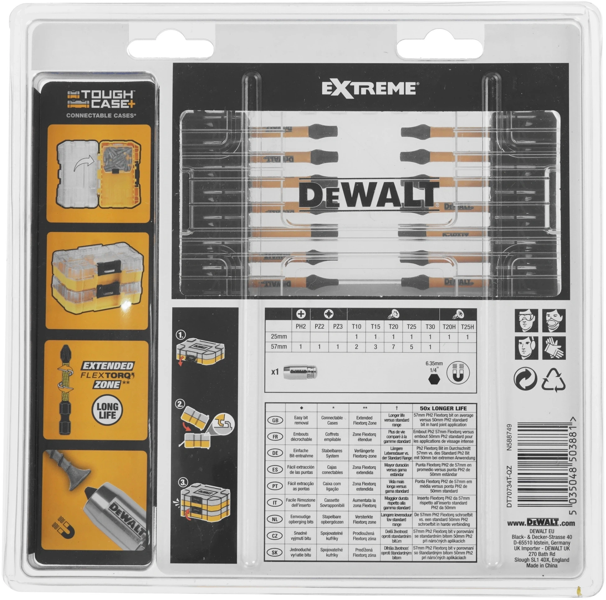 Набор бит DeWalt DT70734T-QZ (29пред.) для шуруповертов — миниатюра 7
